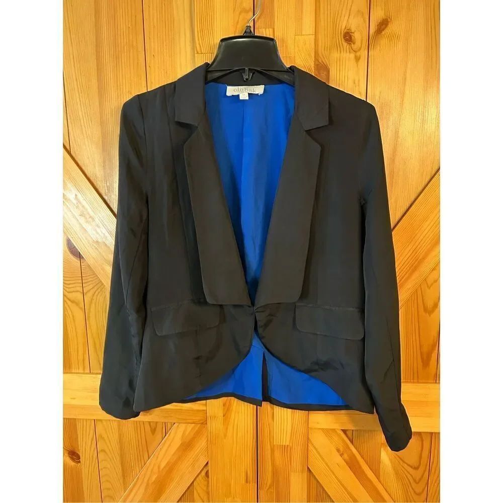Olive & Oak Long Sleeve Blazer lightweight Jacket Size Medium (8371)